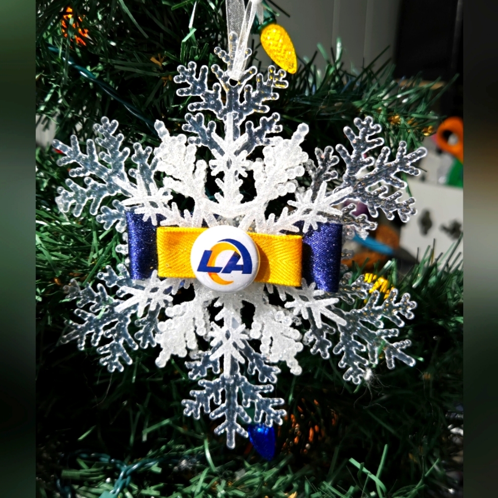 NWT LA Rams Ornament Los Angeles NFL Football Souvenir Christmas Holiday